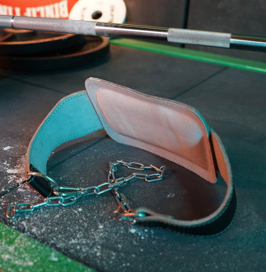 Iron Earth Pro Series Leather Dip Belt – Steel Chain Edition