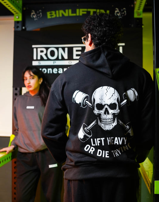 Lift heavy Or Die Trying Hoodie - 100% Terry Cotton - Unisex