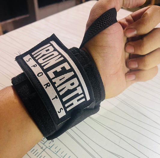 Stiff Black Wrist Wraps-24"