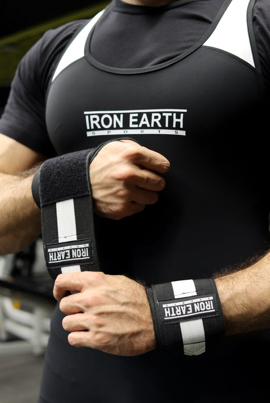 24" Wrist Wraps - Black and White