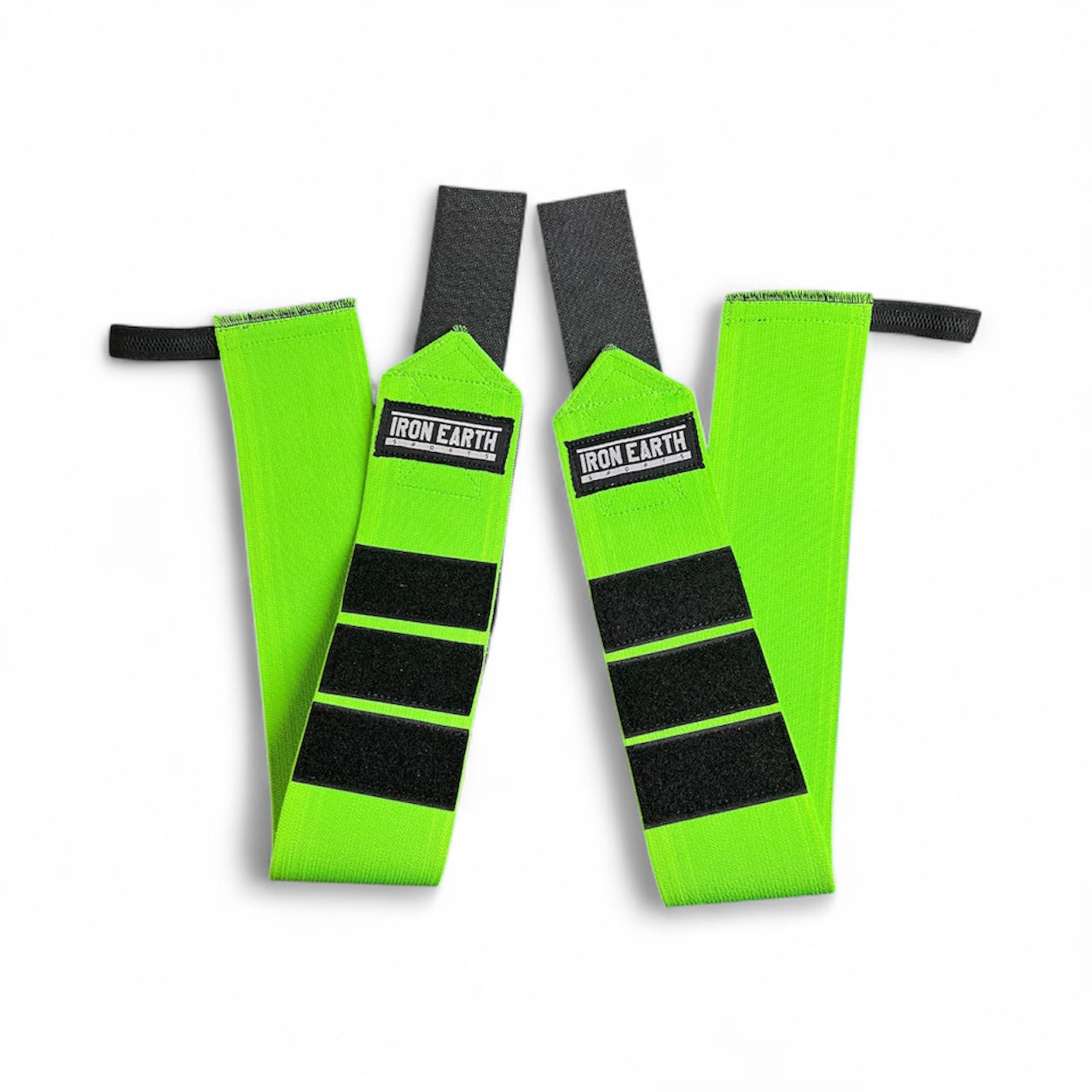 Iron Earth Wrist Wraps – Neon Green