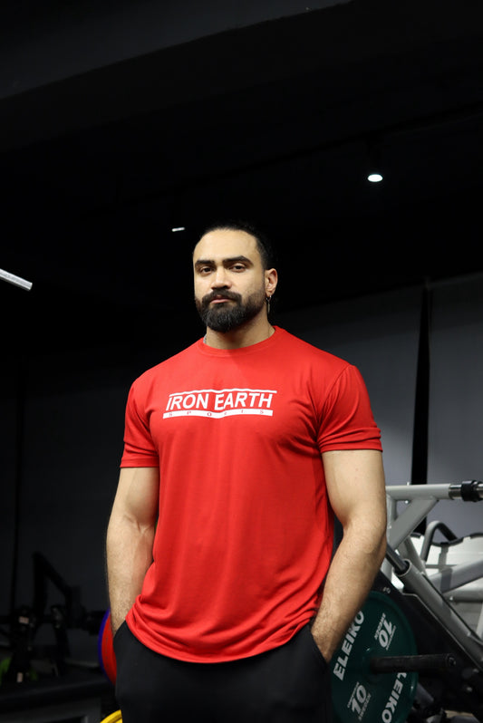 Men’s Red Cotton T-Shirt – Classic