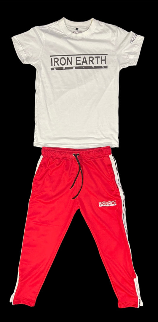 Red Trouser With White T-shirt