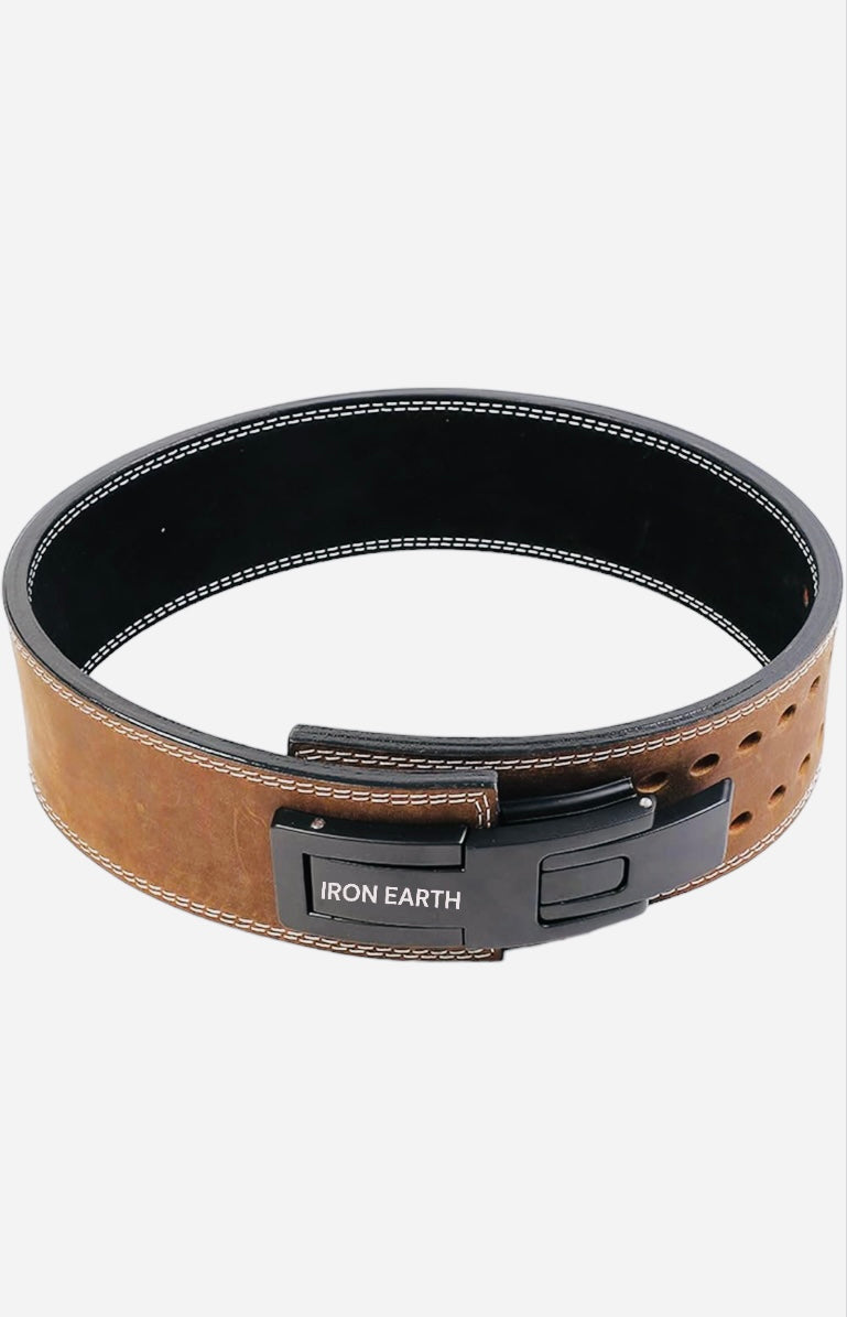 Iron Earth 13mm Lever Belt- Brown Black